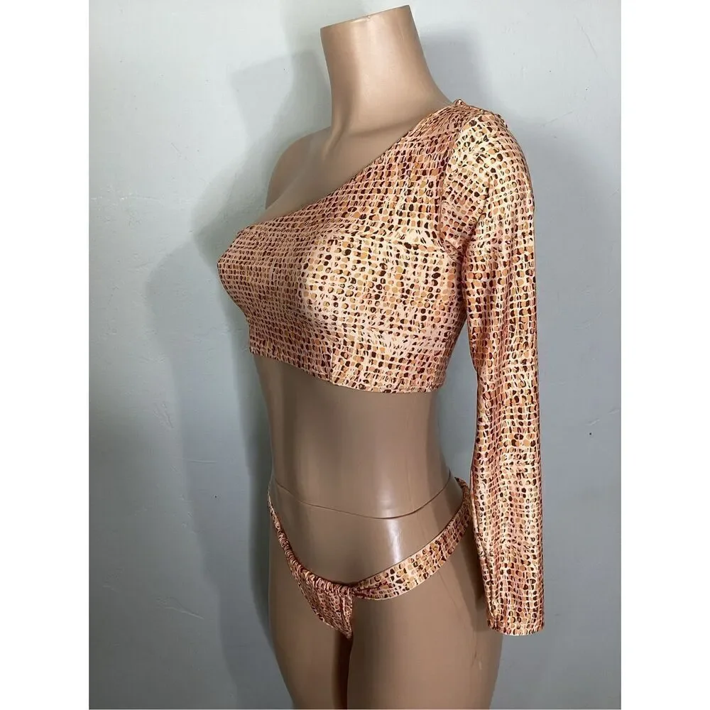New. L*SPACE Gina animal print bikini set. Small. Retails $209
